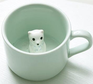 3D Milk Cup With Animals
