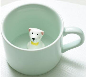 3D Milk Cup With Animals