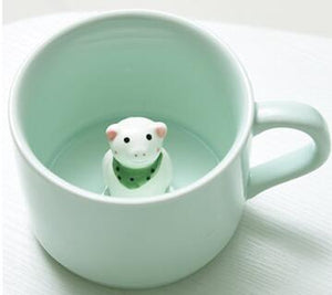 3D Milk Cup With Animals