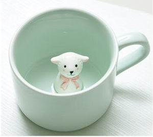 3D Milk Cup With Animals