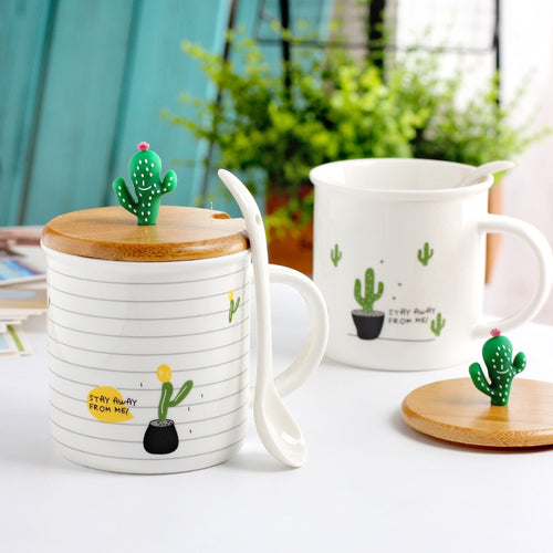 Cactus Ceramic Cup
